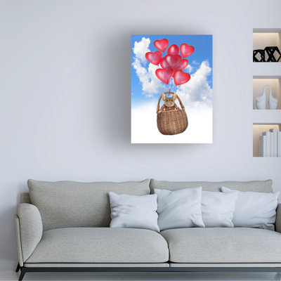 Art mural sur toile tendue - John Hovenstine, «Valentine souris», art mural pour salon, chambre à coucher ou bureau - 35 x 47