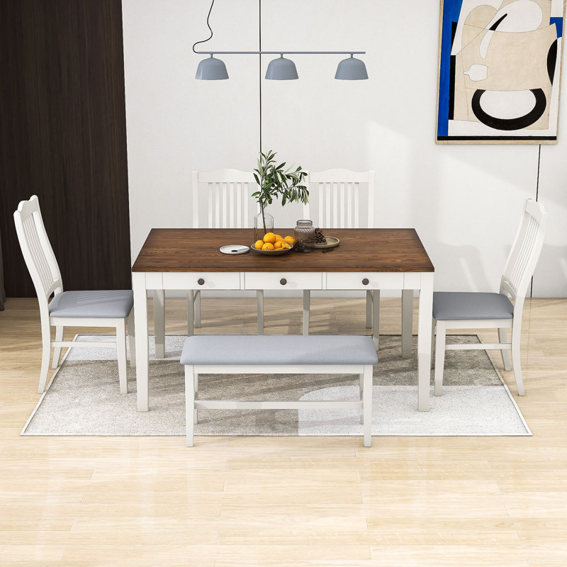 Ensemble repas pour 6 personnes Antanea, Brun, Blanc, Blanc