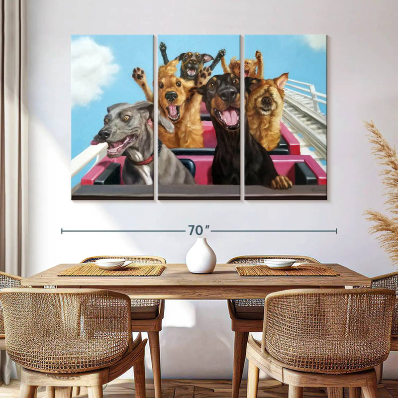 Thrill Seekers, 36" H x 57" W