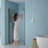 34W X 72H Foldable Frameless Shower Door With Tempered Glass, Space-Saving And Durable Design, Shower Door-123698898