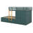 Bunk Bed With 2 Large Drawers 5 Small Drawers And Built-In Small Wardrobe-188925173