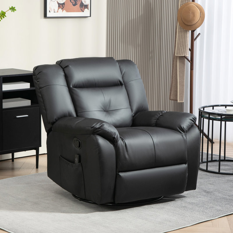 Fauteuil inclinable de massage à 8 points pour massage, noir