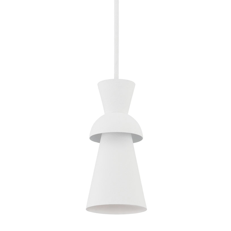1 - Light Gesso White Single Pendant