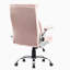 Fauteuil de bureau pivotant en velours