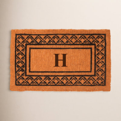Monogrammed Welcome Outdoor Doormat