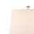 Darcey 14.75 in. Silver Modern Ceramic For Bedroom/Living Room Bedside Desk Nightstand Single Small Table Lamp With Linen Empire Shade