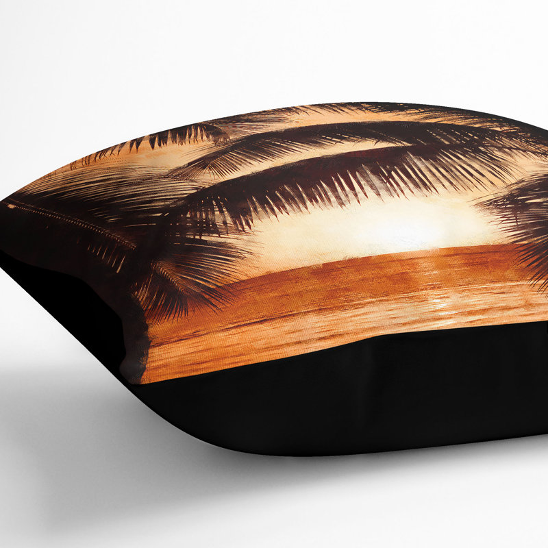 Square Cushion, 55cm H x 55cm W x 20cm D, Black
