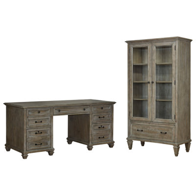 Executive Desk With Door Bookcase
