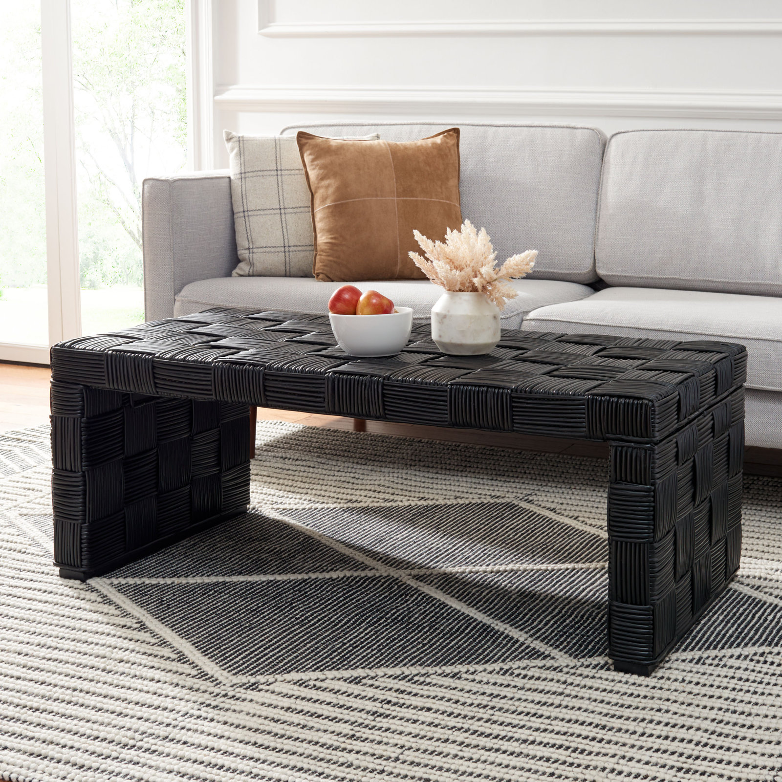Redrow Single Coffee Table, Black/Kubu