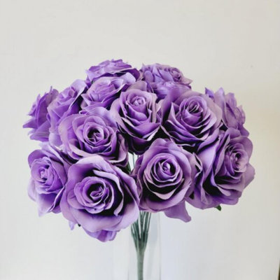 Fleur de rose artificielle Dusty
