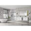 Meuble-lavabo à miroir 72 po x 36 po à DEL, mémoire de brouillard murale réglable, décoration de pierre naturelle et changement de meuble-lavabo durable, verre