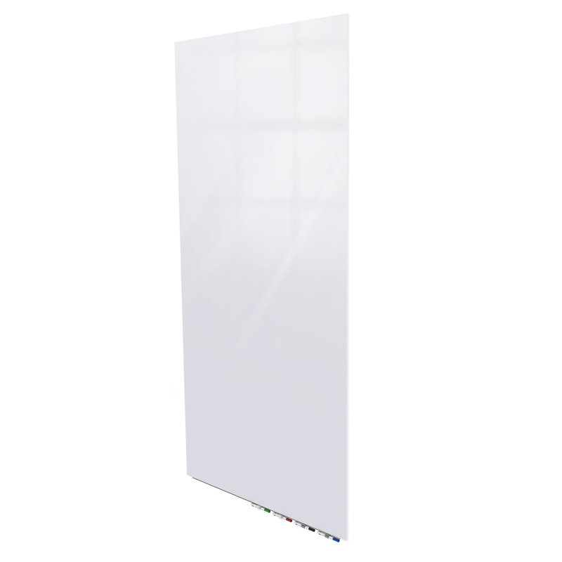 Tableau magnétique mural en verre Aria, Jaune, H 72 po x l 48 po