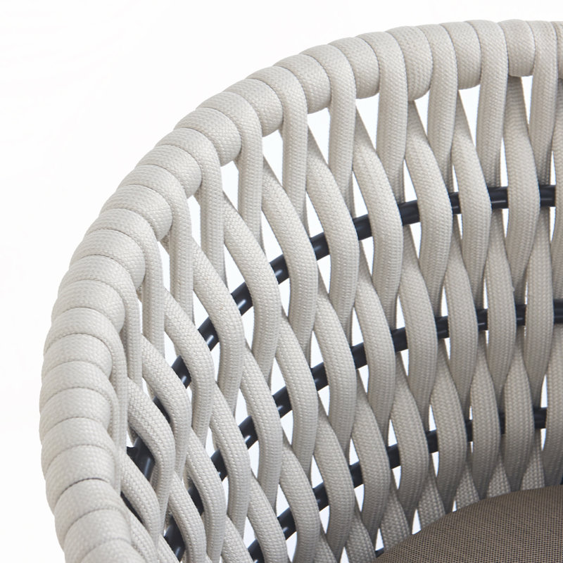 Outdoor Patio Dining Chair, Beige