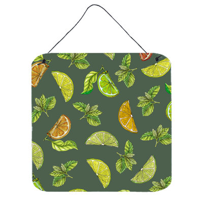 Décoration murale limes et oranges