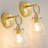 Cadal Modern Steel Armed Sconce with Cone Clear Glass Shade Wall Sconces -763612560