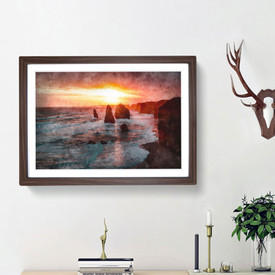 Twelve Apostles in Victoria Australia - Picture Frame Painting Print