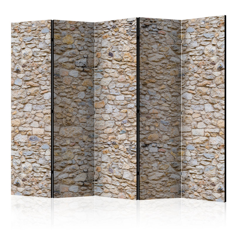 Solid Wood Folding Room Divider, 5