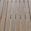 Table de salle à manger en bois à finition grise, carrée 47,95 po, design carré gris intemporel, simple mais attrayant