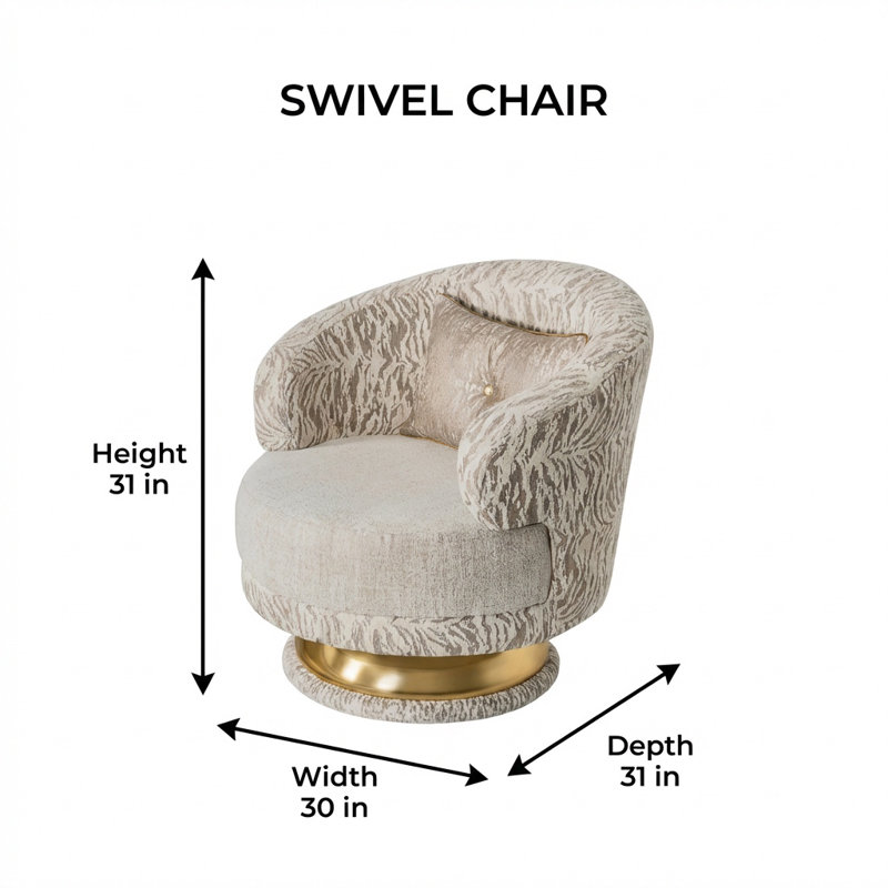 Chaise pivotante Aurora