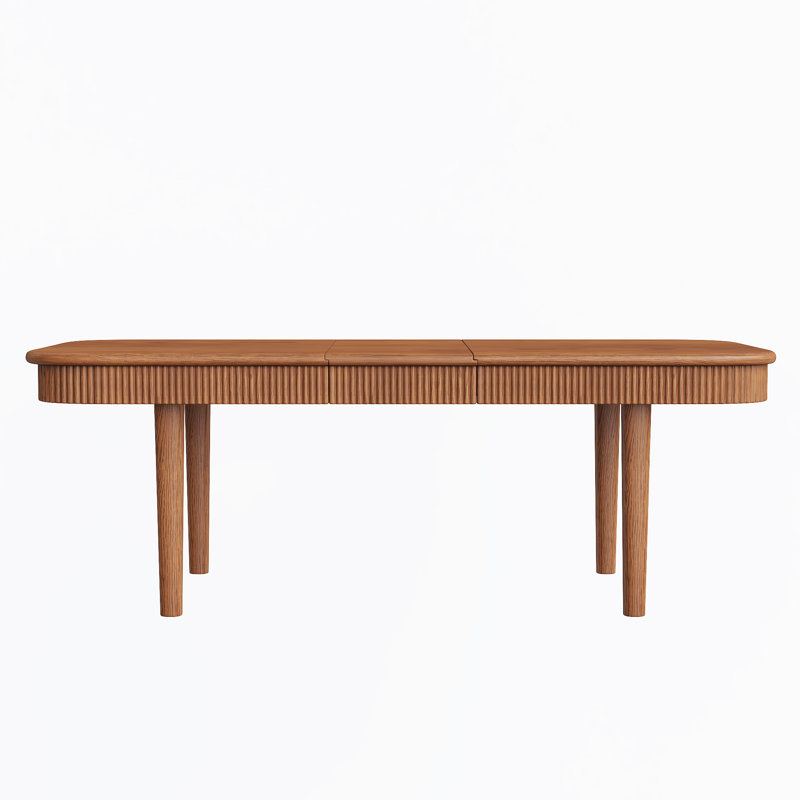 72-92" Extendable Dining Table for 6 to 10 - Rectangle Solid Wood Dining Table