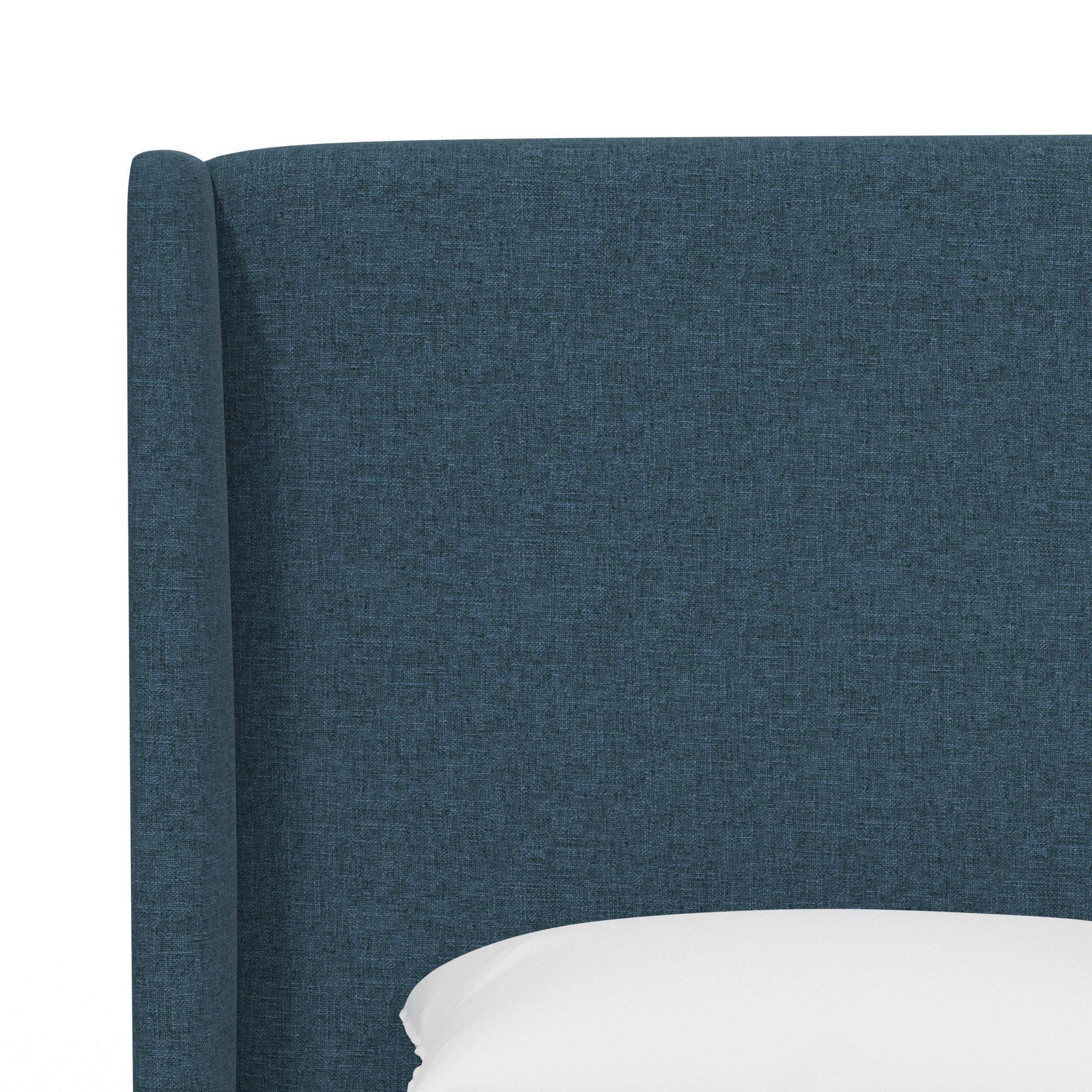 Tilly Upholstered Bed, Zuma Navy Textured Linen, Full