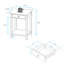 H 24,5 po x l 17,5 po x P 14,25 po - Table de chevet décontractée avec port USB-2128735904