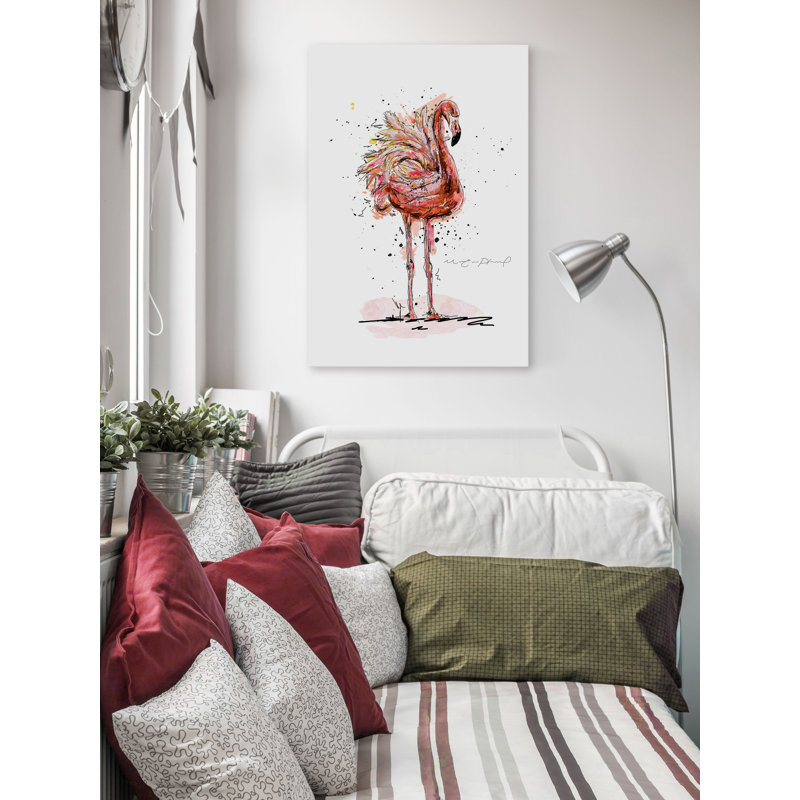 « flamand », impression, H 18 po x l 12 po x P 1,5 po, Toile tendue