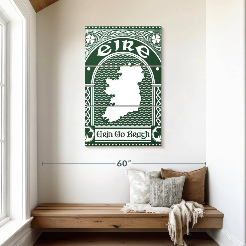 Lelend Celtic Erin Go Bragh, 45" H x 28" W