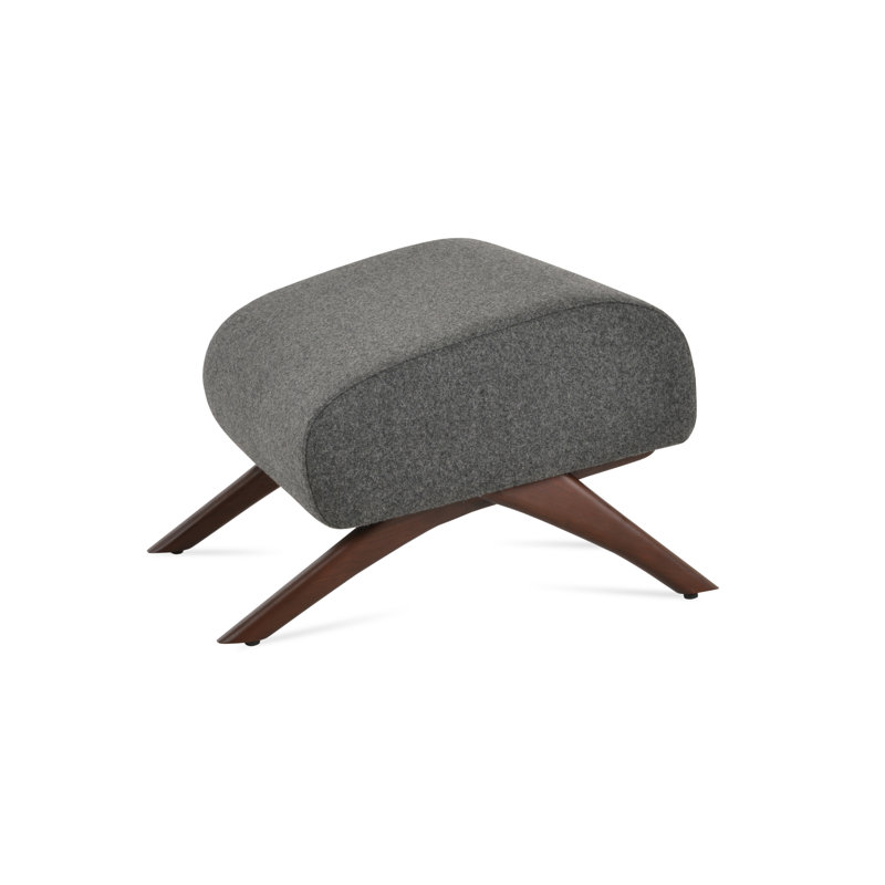 Repose-pieds en bois BRC, Gris