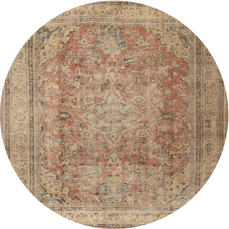 Dayhsaun Oriental Indoor Rug, Round 4'