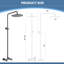 Ensembles de douche à fixation murale 48-1 / 2 po H-123298407