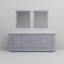 Duke l 84 po x P 22 po. Double meuble-lavabo et miroirs-1421250546-1345480663