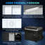 Outsunny 50L Camping Fridge Portable Freezer with LED Telescopic Handle