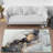 Chic Non Woven Thin Type Printed Rug with Intricate Floral Design for Enhancing Living Room Decor-903994792