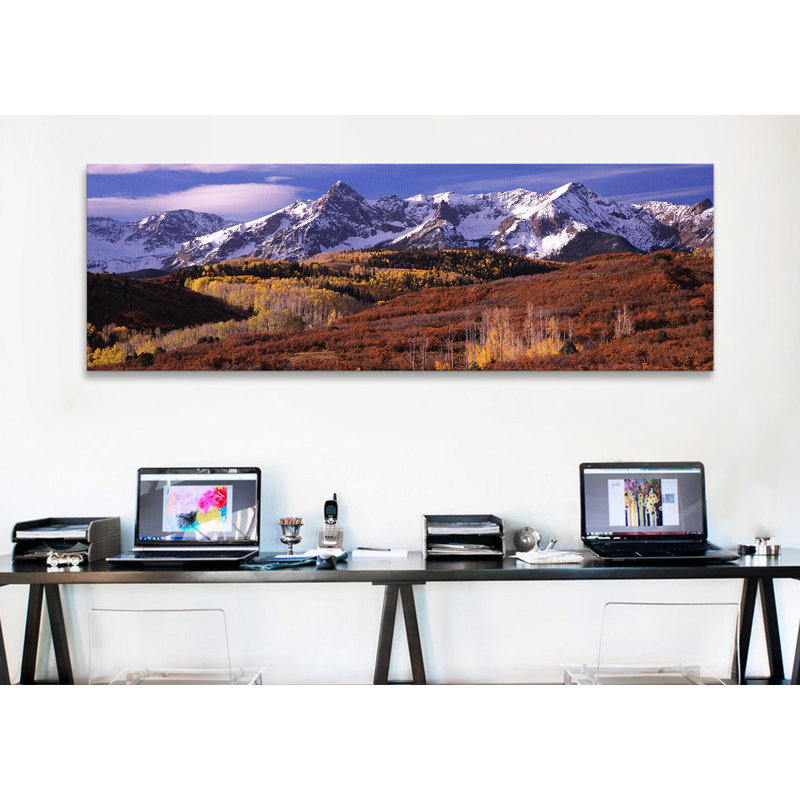 «Mountains Covered with Snow, Telluride, Colorado», reproduction de photo sur toile, H 16 po x l 48 po x P 1,5 po