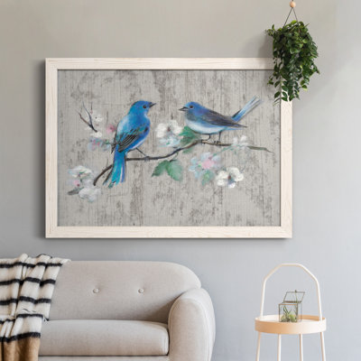 Chanson du printemps II - peinture sur toile encadrée
