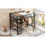 Lit mezzanine double en métal avec bureau intégré, garde-robe et tablettes