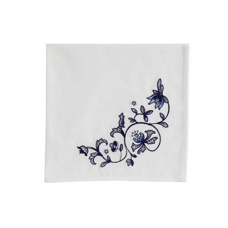 Blue and White Cotton Portofino Napkin Set of 4