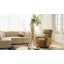 Fauteuil inclinable manuel pivotant en cuir véritable Chikako-78550774