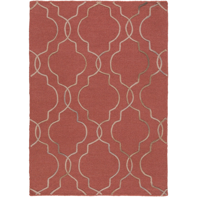 Wool Geometric Indoor Rug, Rectangle 9' x 13'