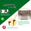 Auvent de fenêtre de qualité supérieure avec feuille en polycarbonate et supports en alliage d'aluminium pour mur en béton-128994347