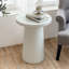 Table d'appoint d'extérieur H 24 po MGO Terrazzo, blanc