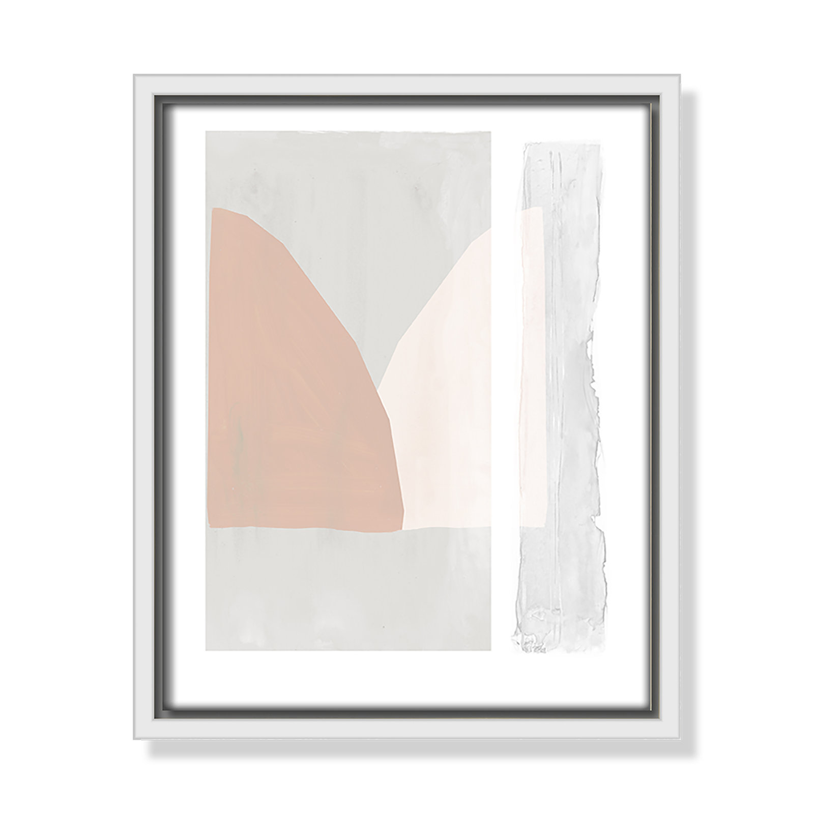 Soft and Light - Painting Print, White Framed Canvas, 11.5" H x 9.5" W x 2" D