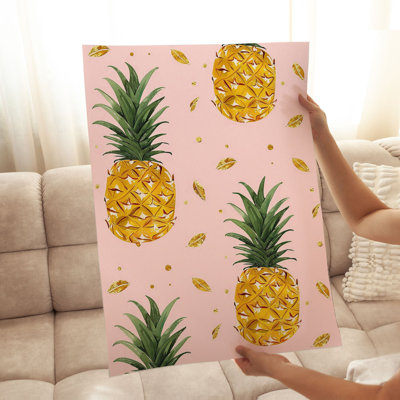 «Food and Kitchen Luxe Pineapples VI Glam», reproduction d'art non encadrée