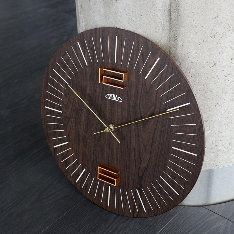 Wood Wall Clock, Brown