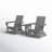 POLYWOOD x Sol 72 Jamarion 3-Piece Adirondack Set-290879315