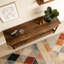 Table d'appoint longue avec tiroirs de rangement