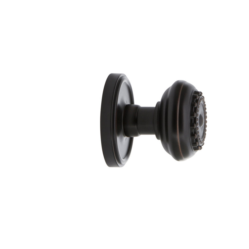 Grandeur Georgetown Rosette Double Dummy with Parthenon Door Knob, Timeless Bronze