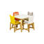 Ensemble de table et de chaises pour enfants 5 pièces, table en bois pour enfants avec 4 chaises