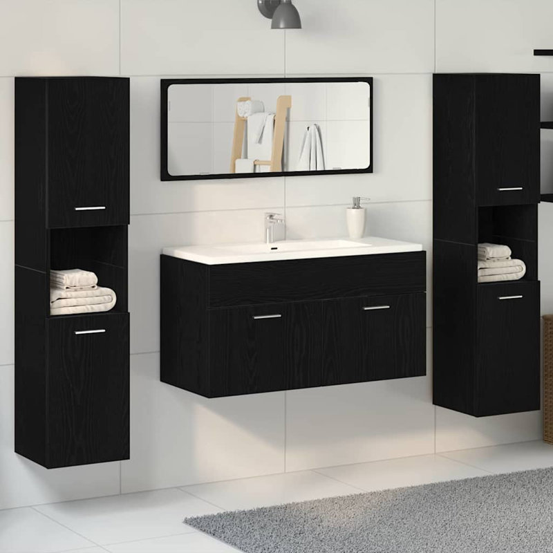 Bathroom Furniture Suite, Black
